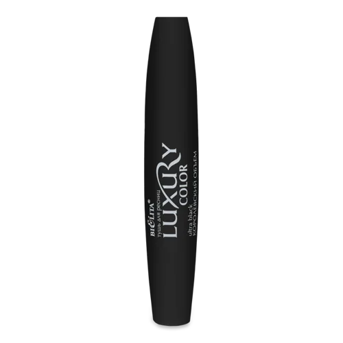 Туш для вій Ультрачорна Королівський Об'єм Luxury Color Bielita, 12мл