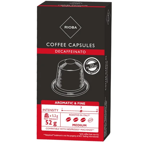 Кава в капсулах Rioba Decaffeinato 5,2г*10шт