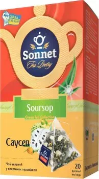 Чай зелений Sonnet Soursop 20 пірамідок