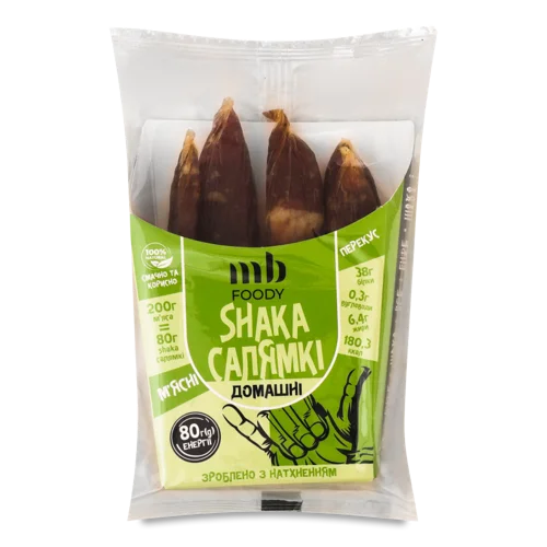 Салямки Напівкопчені Домашні Shaka, м/у 80г