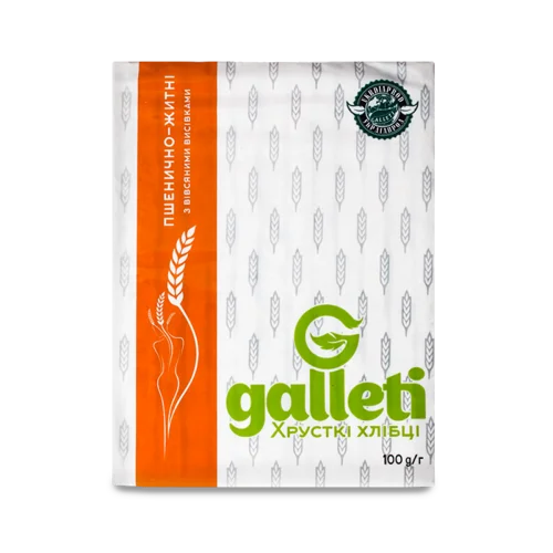 Хлібці Пшенично-Житні З Вівсяними Висівками, в/ґ, 100г