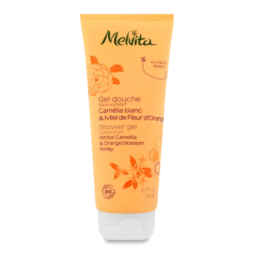 Гель для Душу White Camellia & Orange Blossom Honey Melvita, Натуральний, 200мл