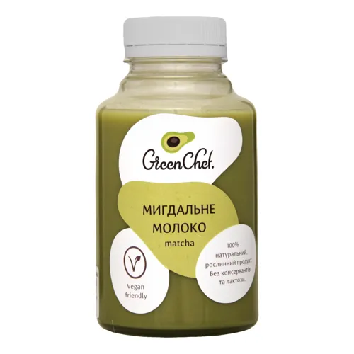 Молоко Green Chef мигдальне Matcha