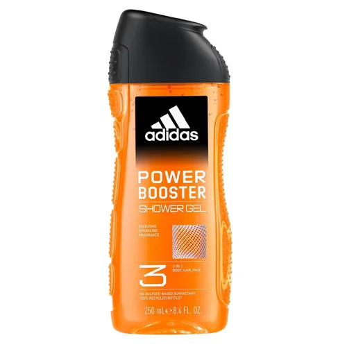Гель для душу-шампунь Adidas Power Booster чоловічий 3в1 250мл