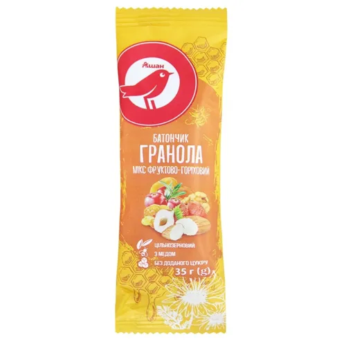 Батончик гранола мікс АШАН