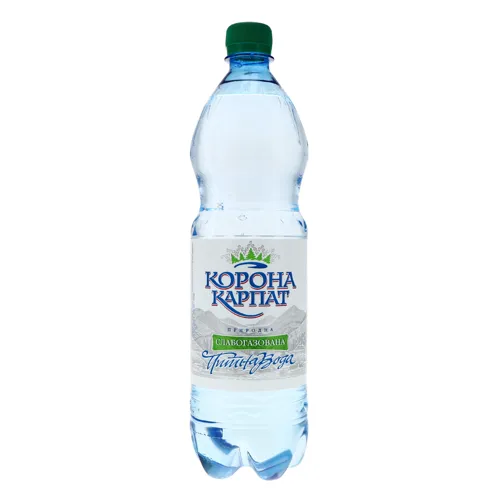 Вода питна природна слабогазована Корона Карпат 1л