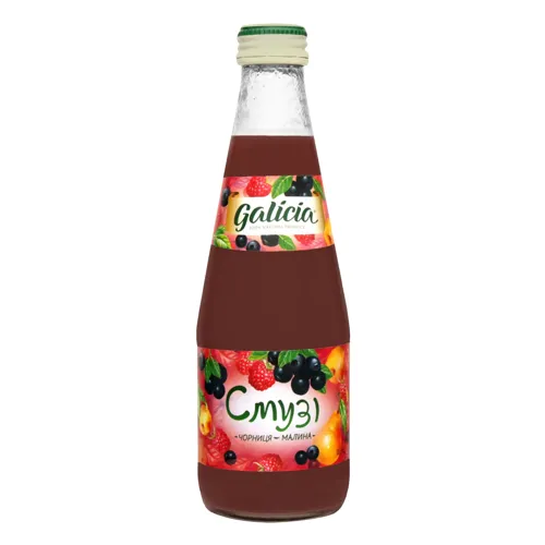 Смузи Galicia Черника-малина, 330мл