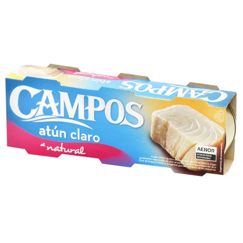 Тунець Campos у власному соку 3шт*80г