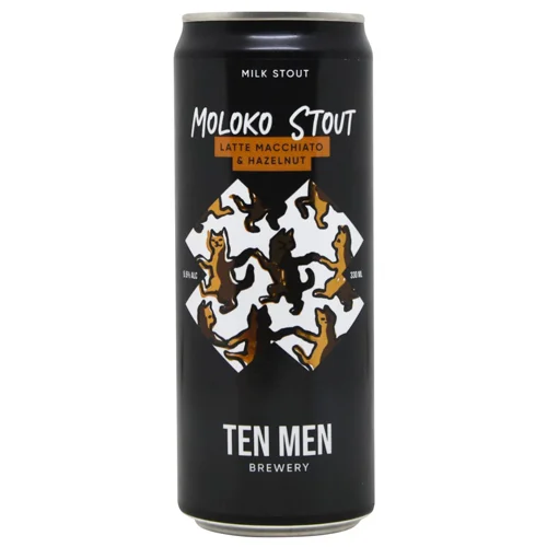 Пиво Ten Men Moloko Stout: Latte Macchiato and Hazelnut Edition темне нефільтроване 5,5% 0,33л