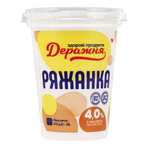 Ряжанка 4% Деражня ст 370г