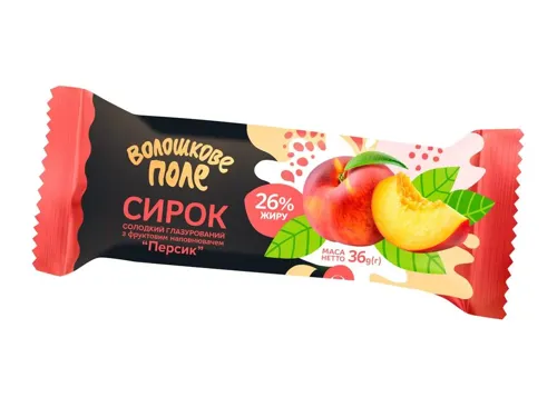 Сирок глазурований «Волошкове поле» персик, 36г