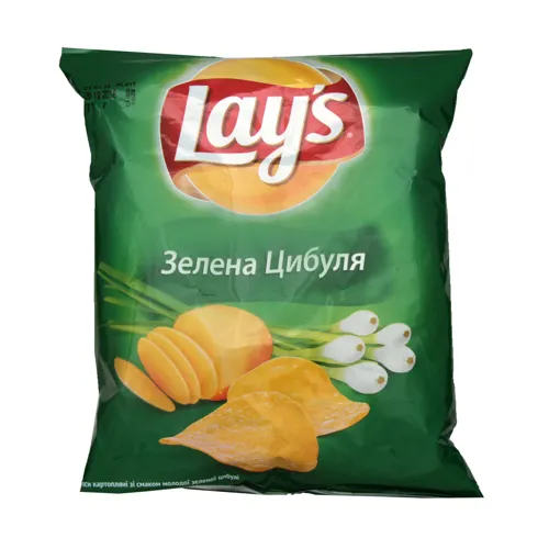 Чіпси зі смаком зеленої цибулі Lays м/у 71г