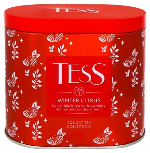 Чай чорний цейлонський байховий Winter Citrus Tess з/б 100г