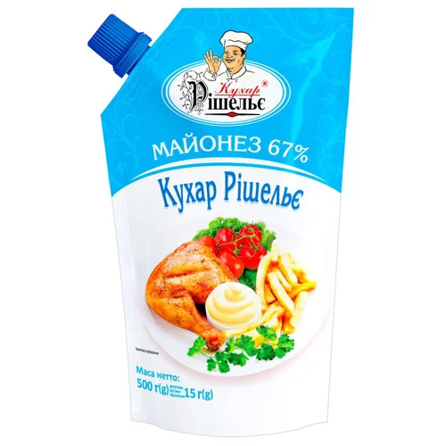 Майонез Кухар Рішельє 67% 500г