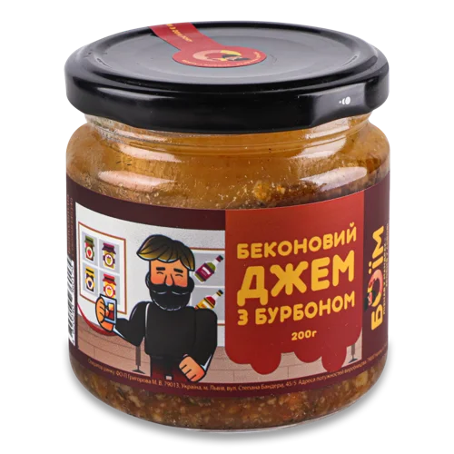 Джем Беконовий З Бурбоном, с/б 200г