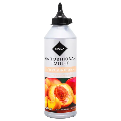 Топінг персиковий Rioba пастеризований 600г