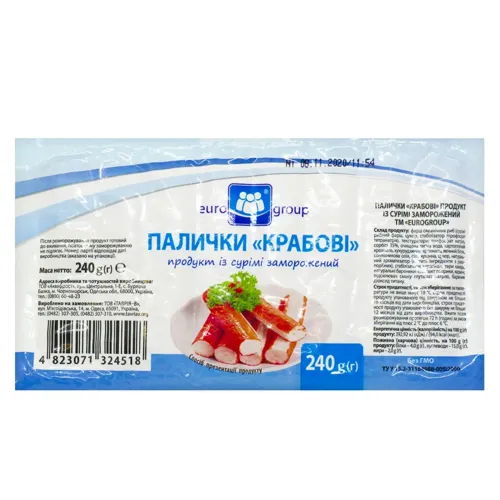 Палички крабові Eurogroup 240г