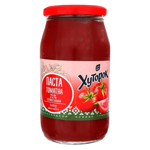 Паста томатна Хуторок 25% 460г