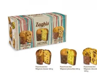 Набір Панеттоне (класичний, шоколадною стружкою, фісташкою) ZAGHIS 300г