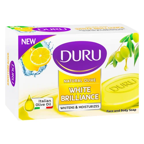 Мило тверде Duru White Brilliance з оливковою олією, екстрактом плодів папайї та лимона 90г
