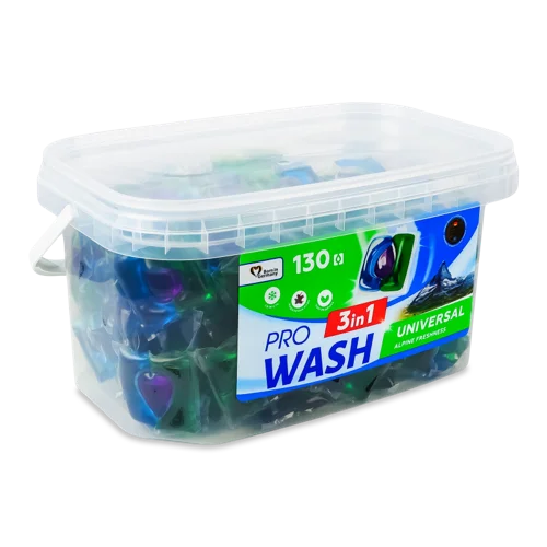 Засіб для Прання у Капсулах 3в1 Альпійська Світлість Universal Pro Wash, 130х15г