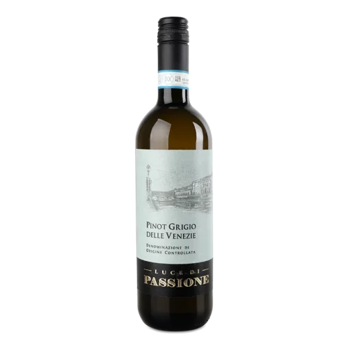Вино Біле Сухе Pinot Grigio Delle Venezie, Luce dі Passione в/ґ, 0.75л, 12%