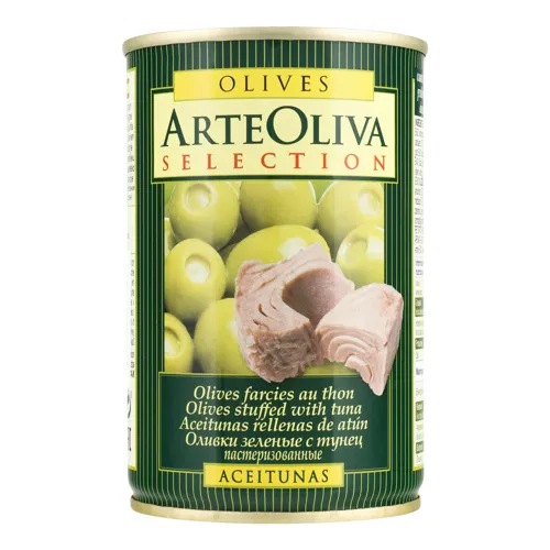 Оливки пастеризовані з тунцем ArteOliva з/б 300г