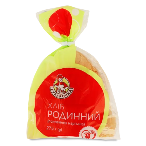 Хліб Родинний Полов Наріз, Вищого Ґатунку, Картонна Упаковка, 275 Г