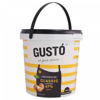Майонез Густо «Classic» 67%, 1кг відро