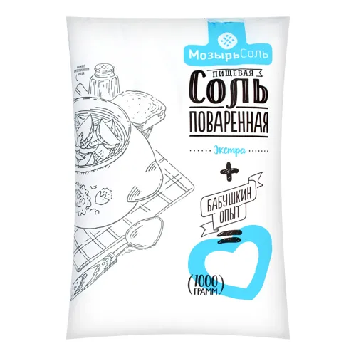 Сіль кухонна екстра «Полісся» Мозырьсоль м/у 1000кг