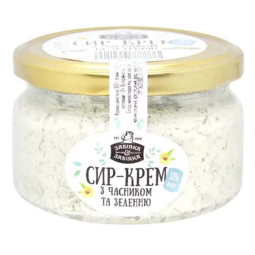 Сир-крем з часником та зеленню 150г
