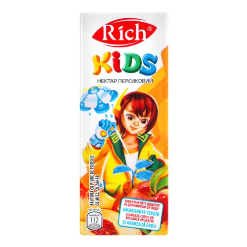 Нектар персиковий Kids Rich т/п 200мл