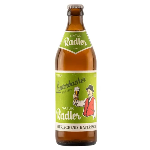 Пиво Lauterbacher Natur Radler світле нефільтроване 2,5% 0,5л