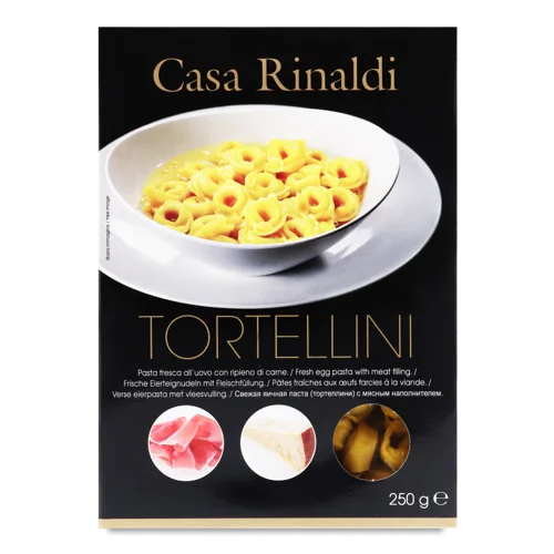 Тортеліні Яєчні Свіжі З М'ясом Та Пармезаном Casa Rinaldi, к/у, 250г