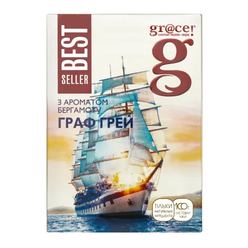 Чай чорний листовий з бергамотом Earl Grey Bestseller Gr @ ce к/у 100г