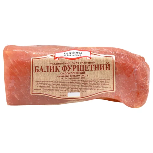 Балик Ходорівський М'ясокомбінат Фуршетний сирокопчений вищого сорту ваговий