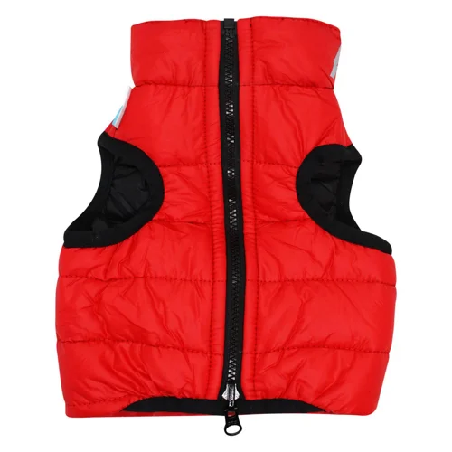Курточка AiryVest для собак двостороння р.XS25 червоний-чорний