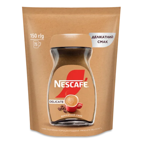 Розчинна Кава Порошкоподібна Delicate Nescafe, В/ґ, 150г