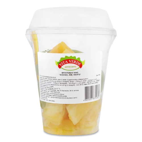 Фруктовий Мікс Ананас-Ківі-Манго Vita Verde, 200г