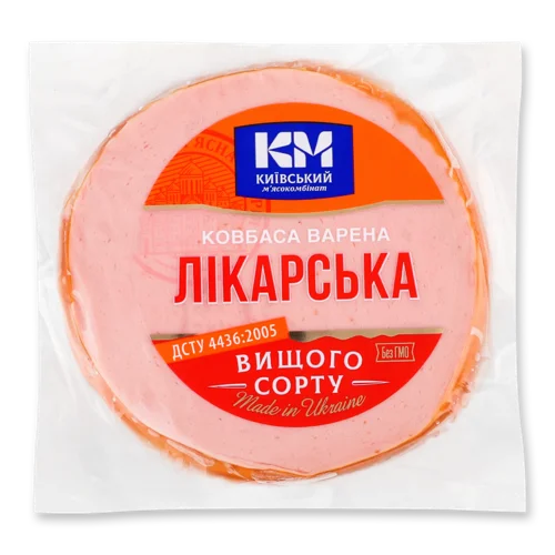 Ковбаса Варена Лікарська Київський М'ясокомбінат, кг