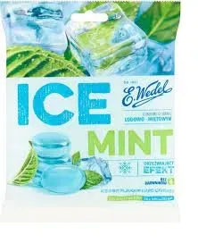 Льодяники Wedel Ice Mint зі смаком крижаної м'яти 90г