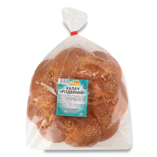 Калач Різдвяний, В/ґ, Хлібокомбінат №11, 400г