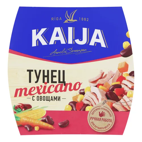 Тунець з овочами Mexicano Kaija к/у 185г
