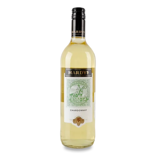 Вино Біле Сухе Chardonnay Stamp Hardys, в/ґ, п/пл, 0.75л, 11%