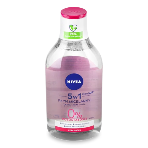 Міцелярна Вода для Сухої та Чутливої Шкіри 5в1 MicellAIR Nivea, 400мл