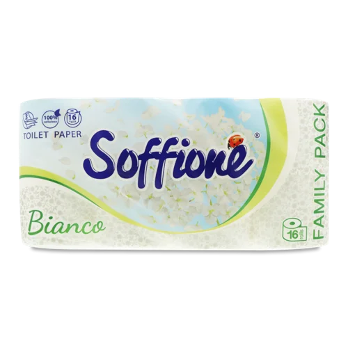 Туалетний Папір 3-Шаровий Bianco Soffione, В/ґ, 16шт