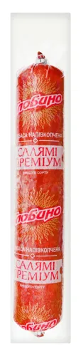 Глобино Салямі Преміум Напівкопчене Вищого ґатунку 460г Вакуум