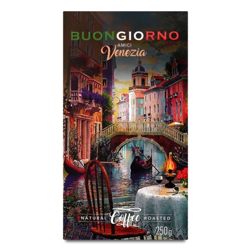 Кава Натуральна Смажена Мелена Venezia Buongiorno, к/у 250г