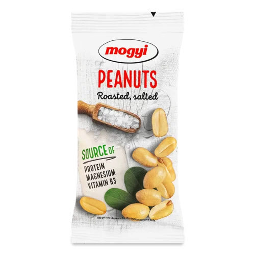 Арахіс Смажений Очищений Солоний Вищого Ґатунку, 50г