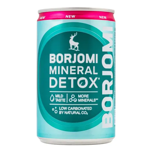 Вода мінеральна слабогазована Mineral Detox Borjomi з/б 150мл